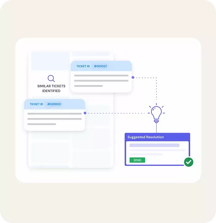 Resolve common issues quickly with AI
