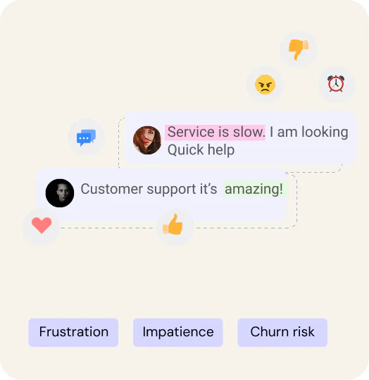 Empower support teams and prevent escalations with real-time sentiment analysis